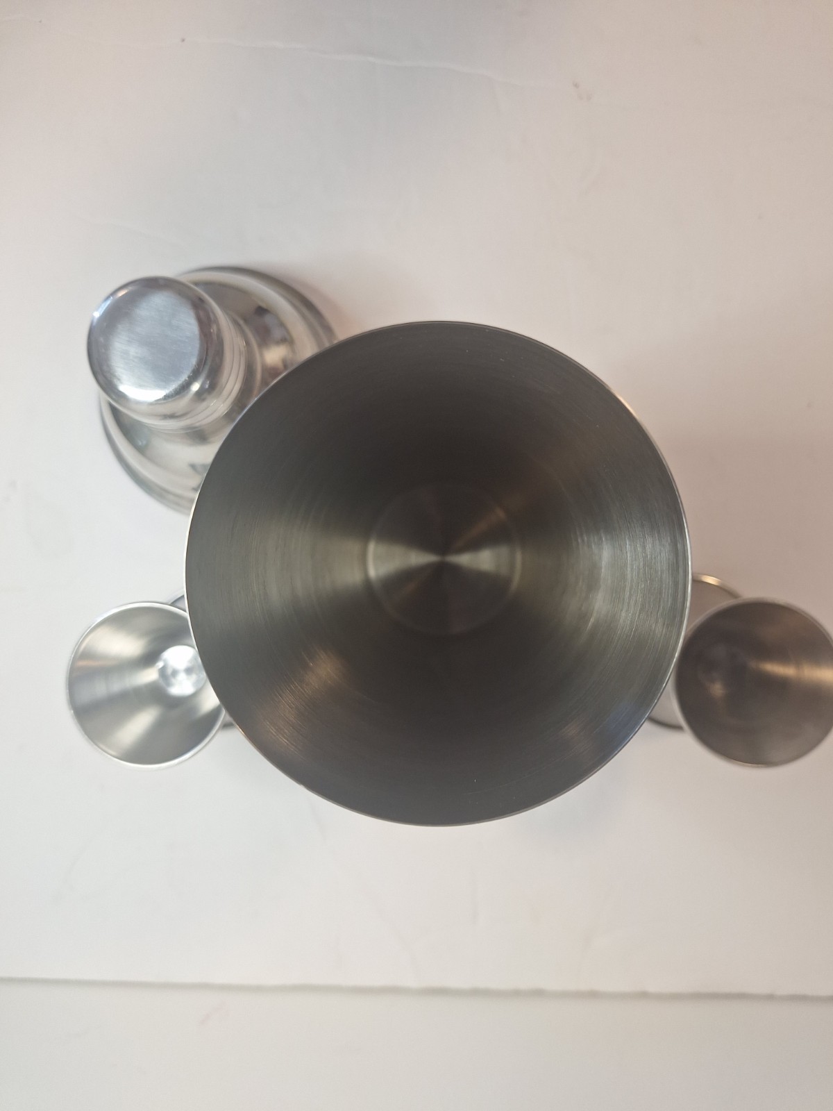 3 Piece BAR COCKTAIL SHAKER Stainless Mixing Tin & Jigger Set