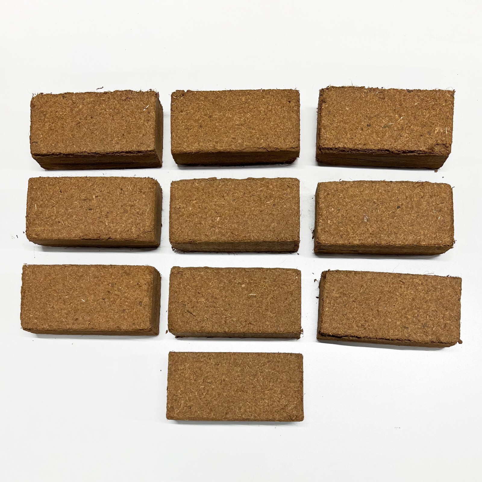 Best Coco Peat-Premium Coir Pith 10 Brick Pack,650g/1.4 Lbs,Lowest EC & Ph Value