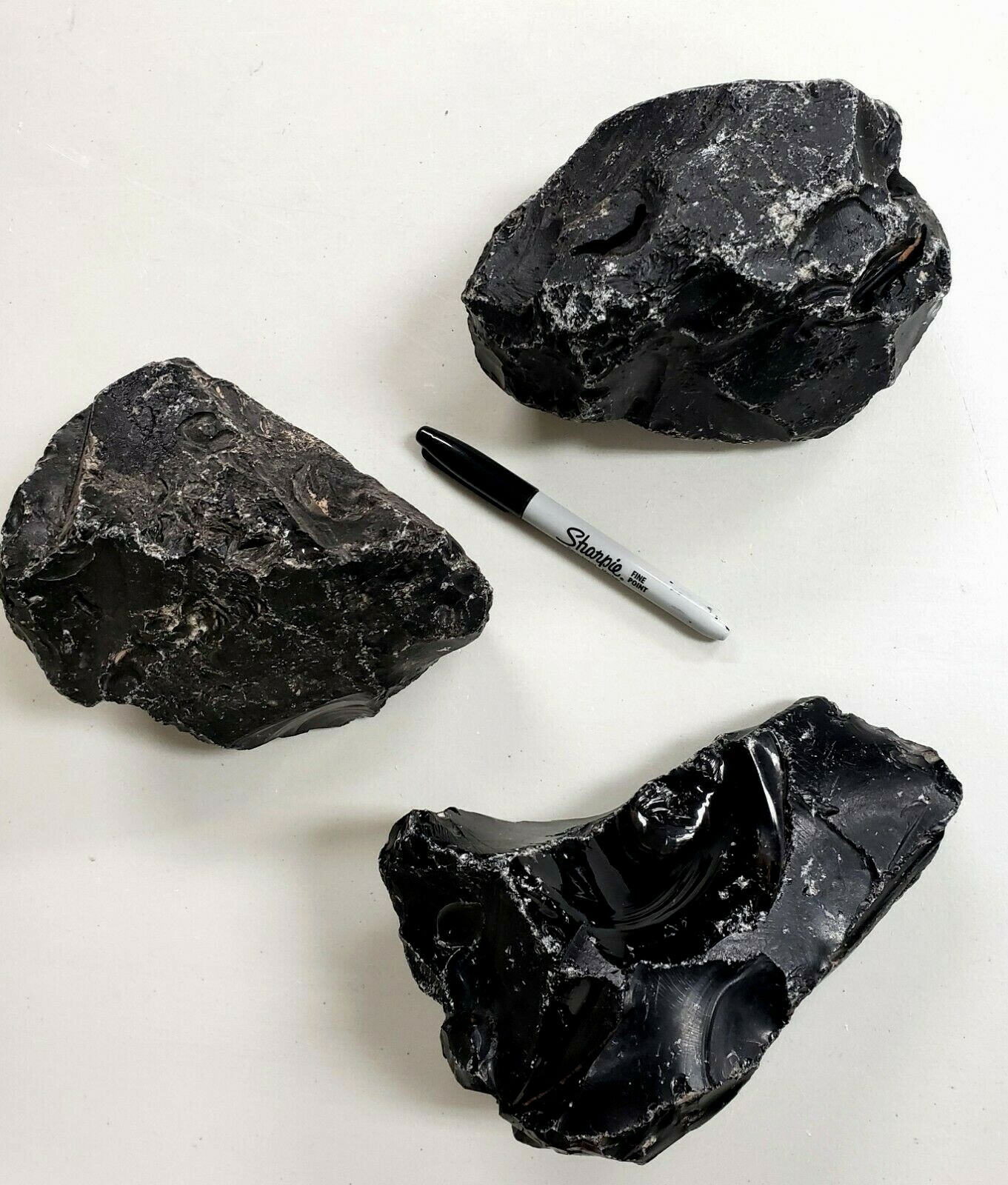 GIANT Black Obsidian Stones Large Raw Healing Crystals Natural Lapidary Rocks