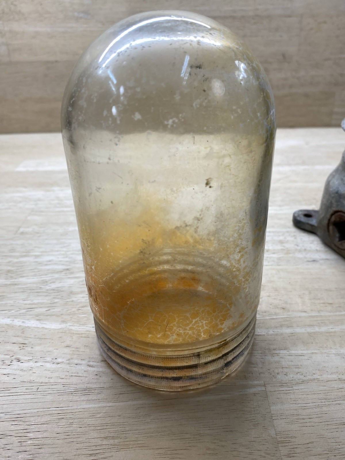 APPLETON EXPLOSION PROOF Glass industrial Light fixture Antique