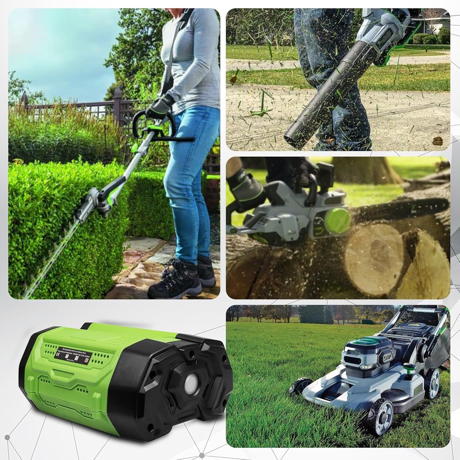 56V 7.5Ah Lithium-ion BA5600T Battery For EGO 56V 7.5Ah BA1400T BA2800 BA4200T