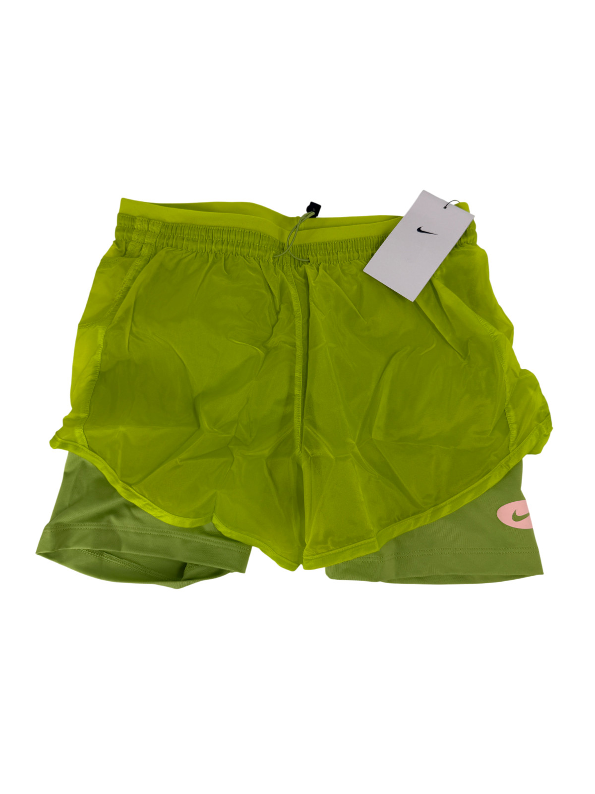 Nike Icon Clash Tempo Luxe Running Shorts Women’s M Green DM7739-321 New