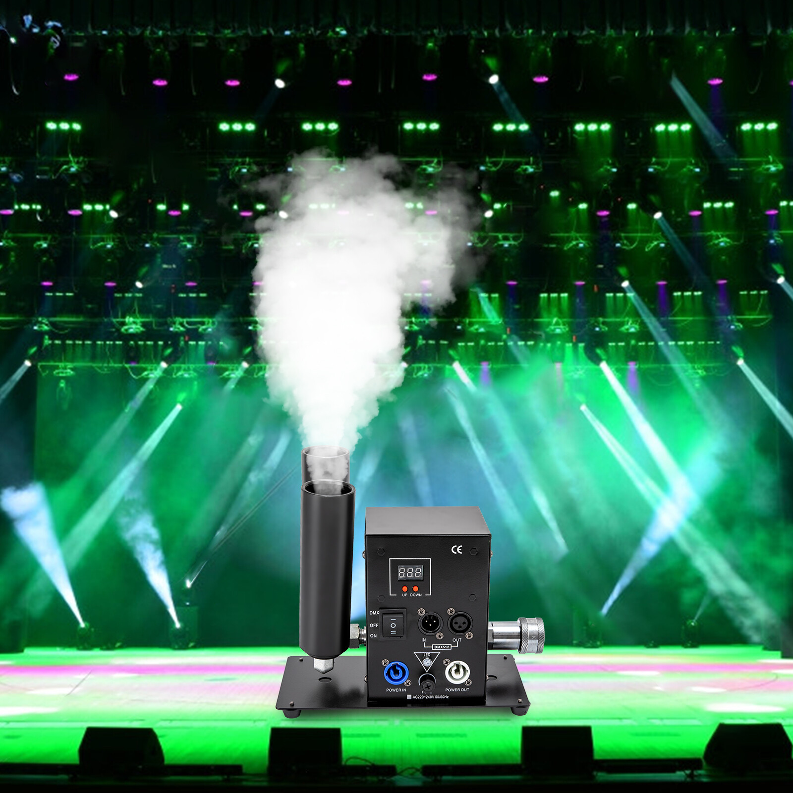 Cannon CO2 Jet Machine Dual Air Column Smoke DMX For Stage Show Party DJ Wedding