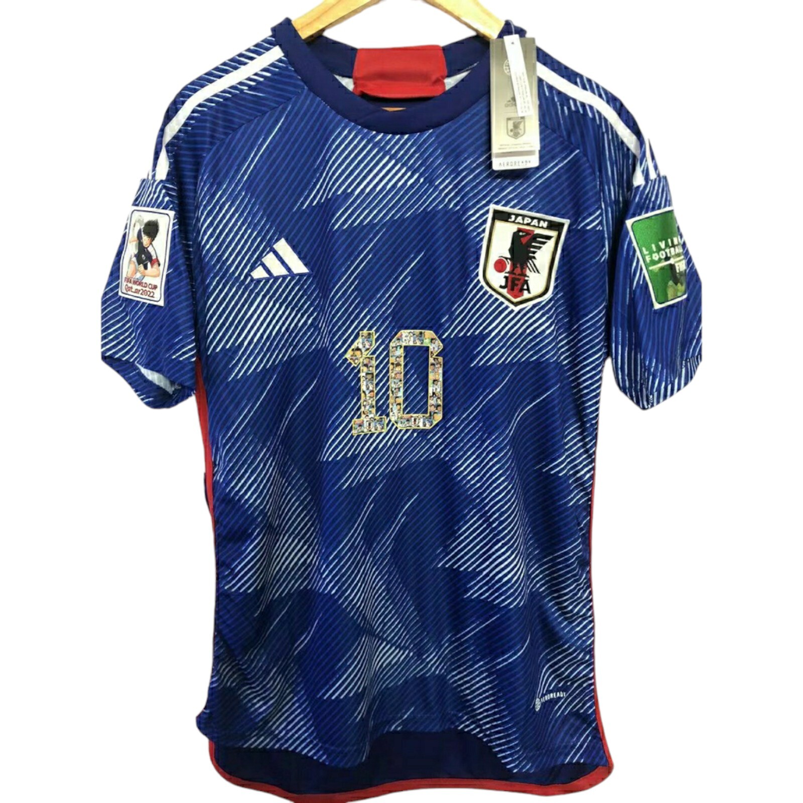 JAPAN HOME NATIONAL TEAM JERSEY - 2022 - CAPTAIN TSUBASA # 10 - MEDIUM