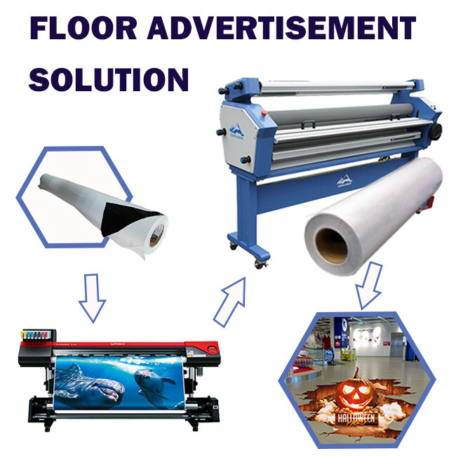 54in x 50yd Matte Textured Printable Anti-slip Floor Lamination Film, 8.66 Mil