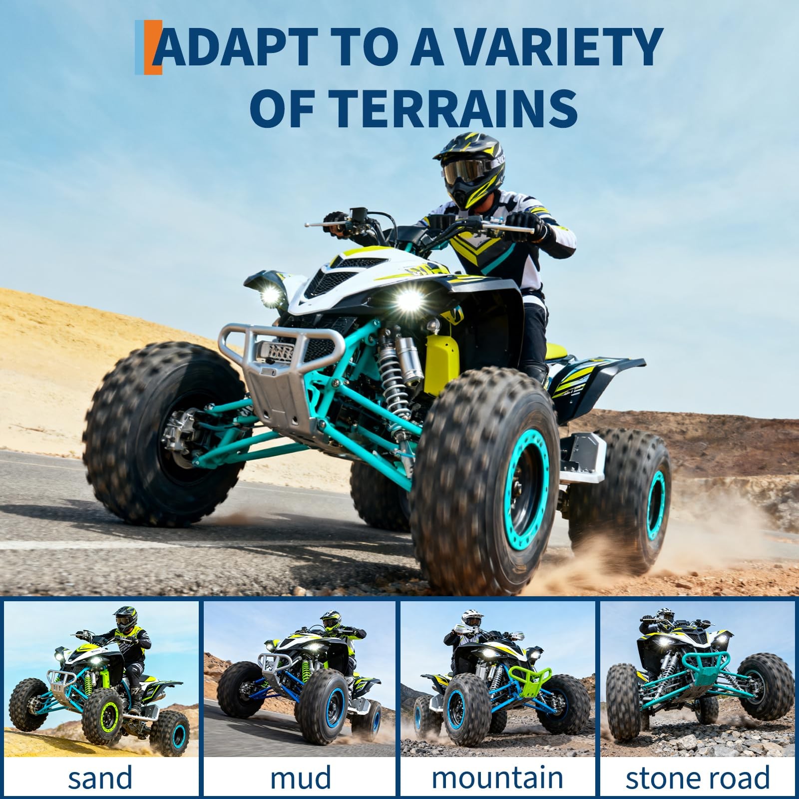 2 Pack 24x8-12 ATV Tires 6Ply 24x8x12 UTV Tires 24 8 12 All Terrain Heavy Duty