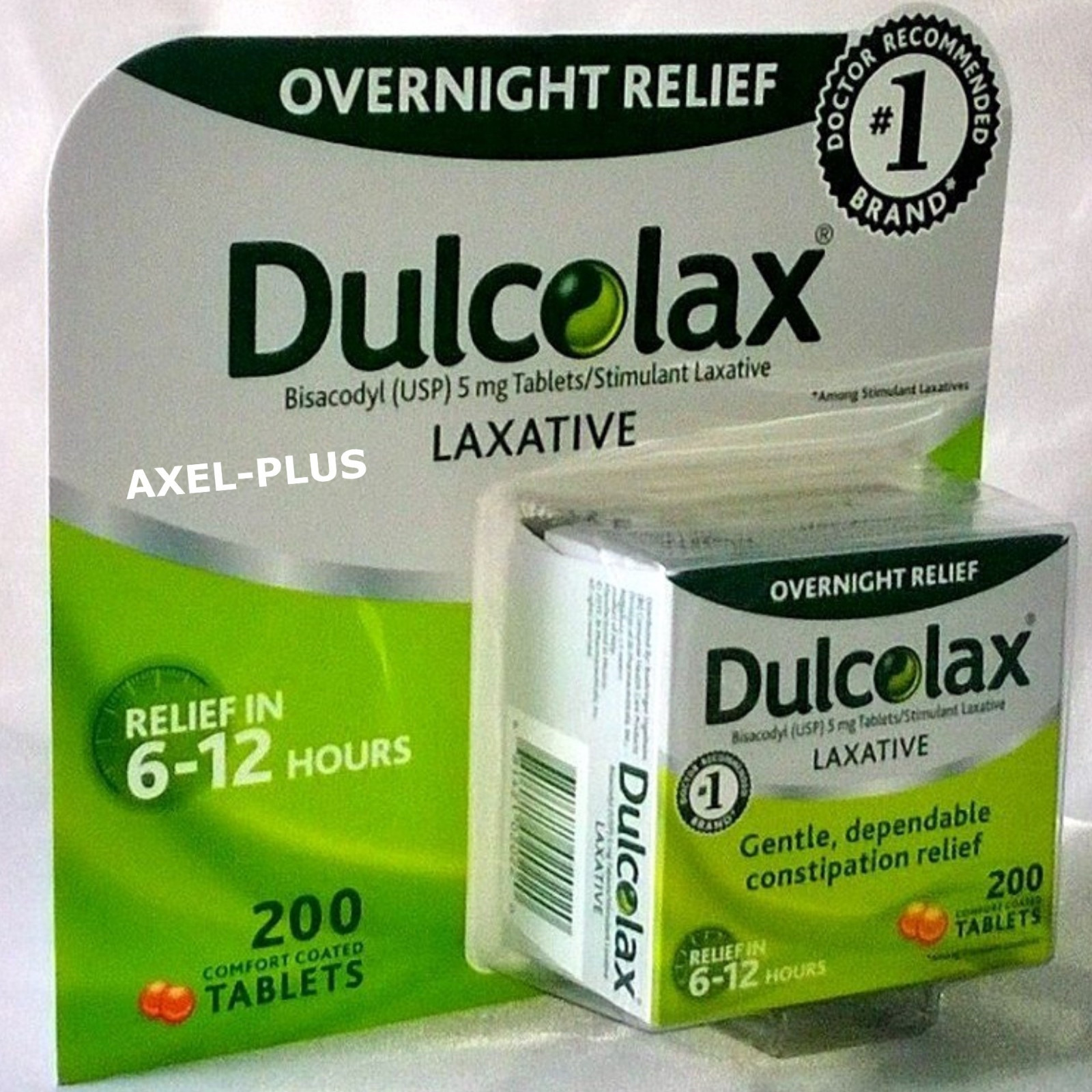Dulcolax Laxative Tablets 5mg Bisacodyl USP Constipation Relief 200 Tablets