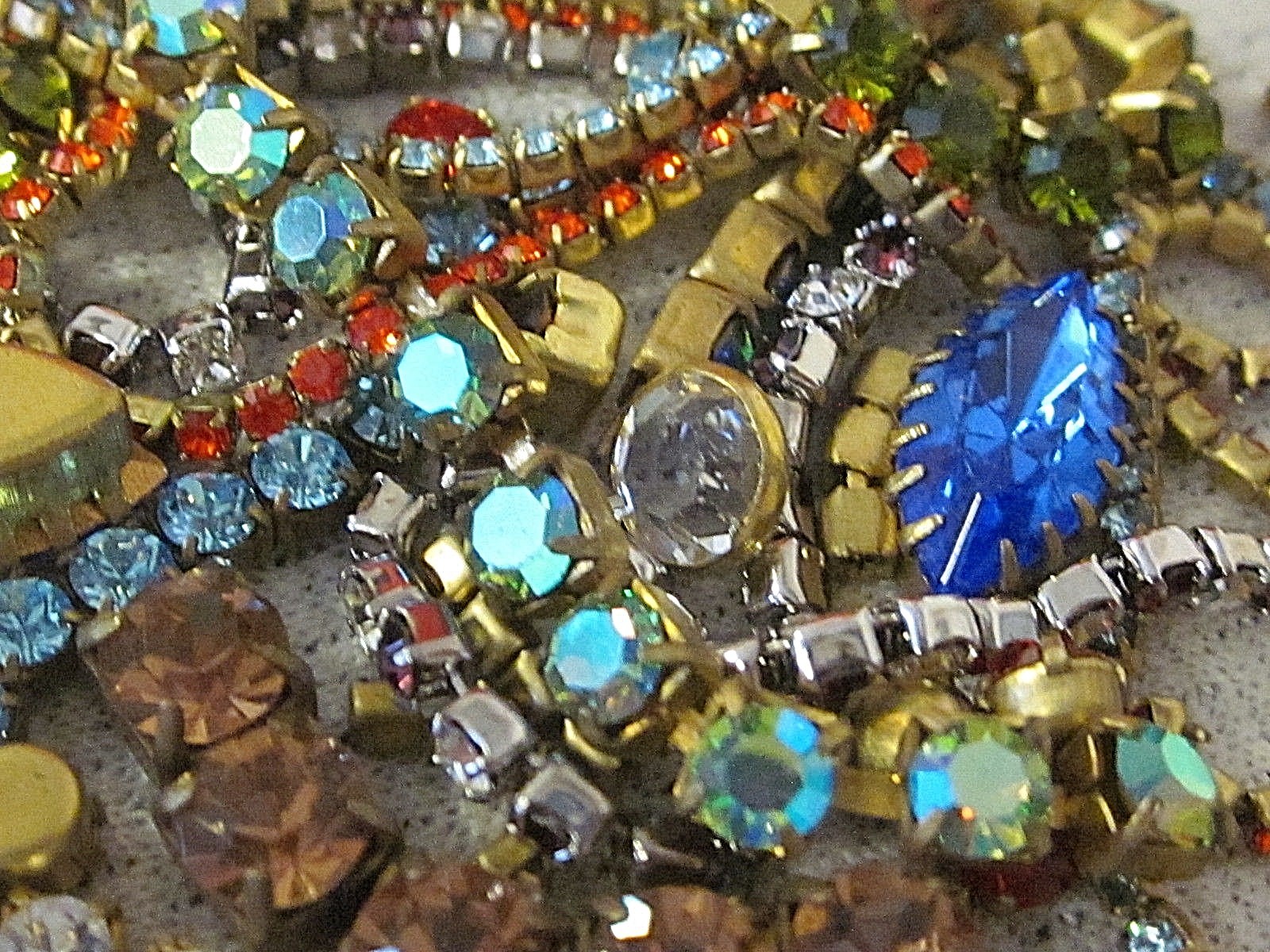 100% SWAROVSKI RHINESTONE CHAIN ROPE SETTINGS LOT VTG NOS DESIGN FINDINGS CRAFTS