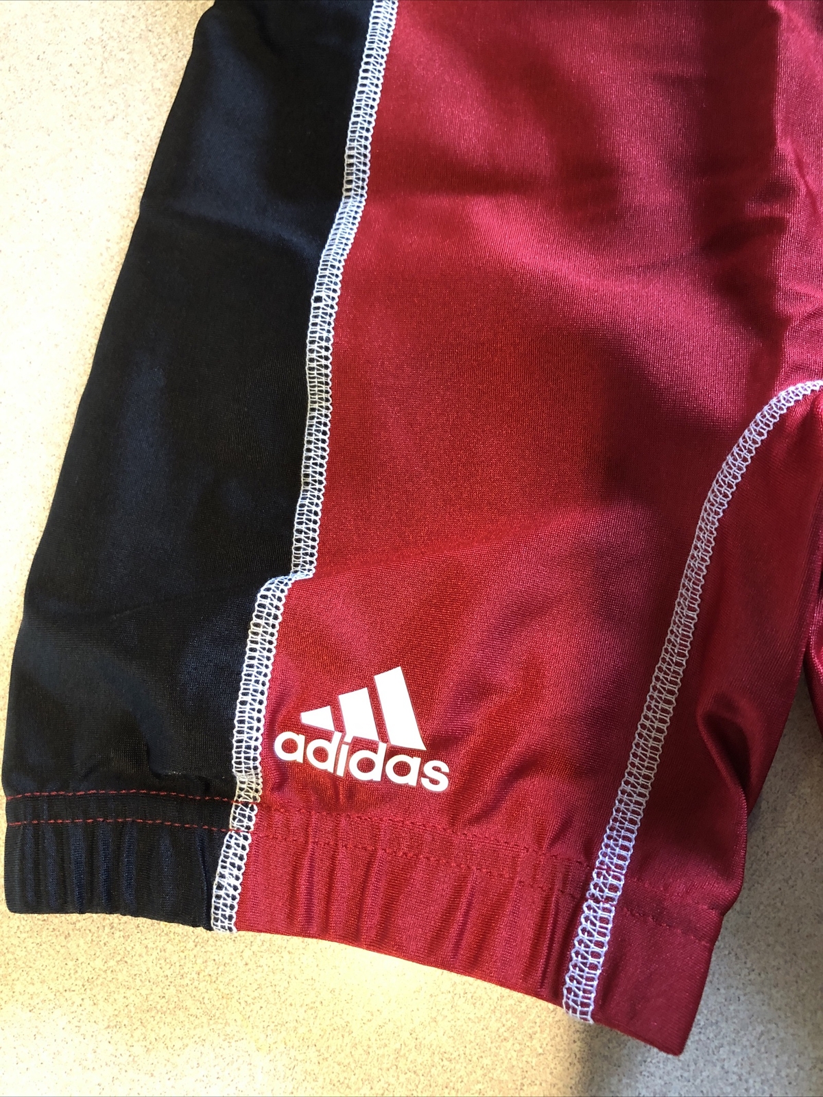 New without Tags Adidas Wrestling Singlet Youth Medium Red and Black