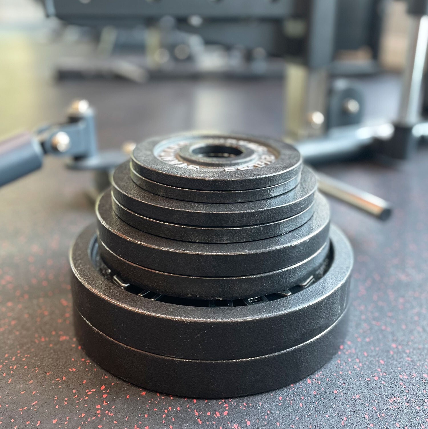 Steel Olympic Plates 85LB Set - Premium 2x 25lb, 10lb, 5lb, & 2.5lb 2 in Weights