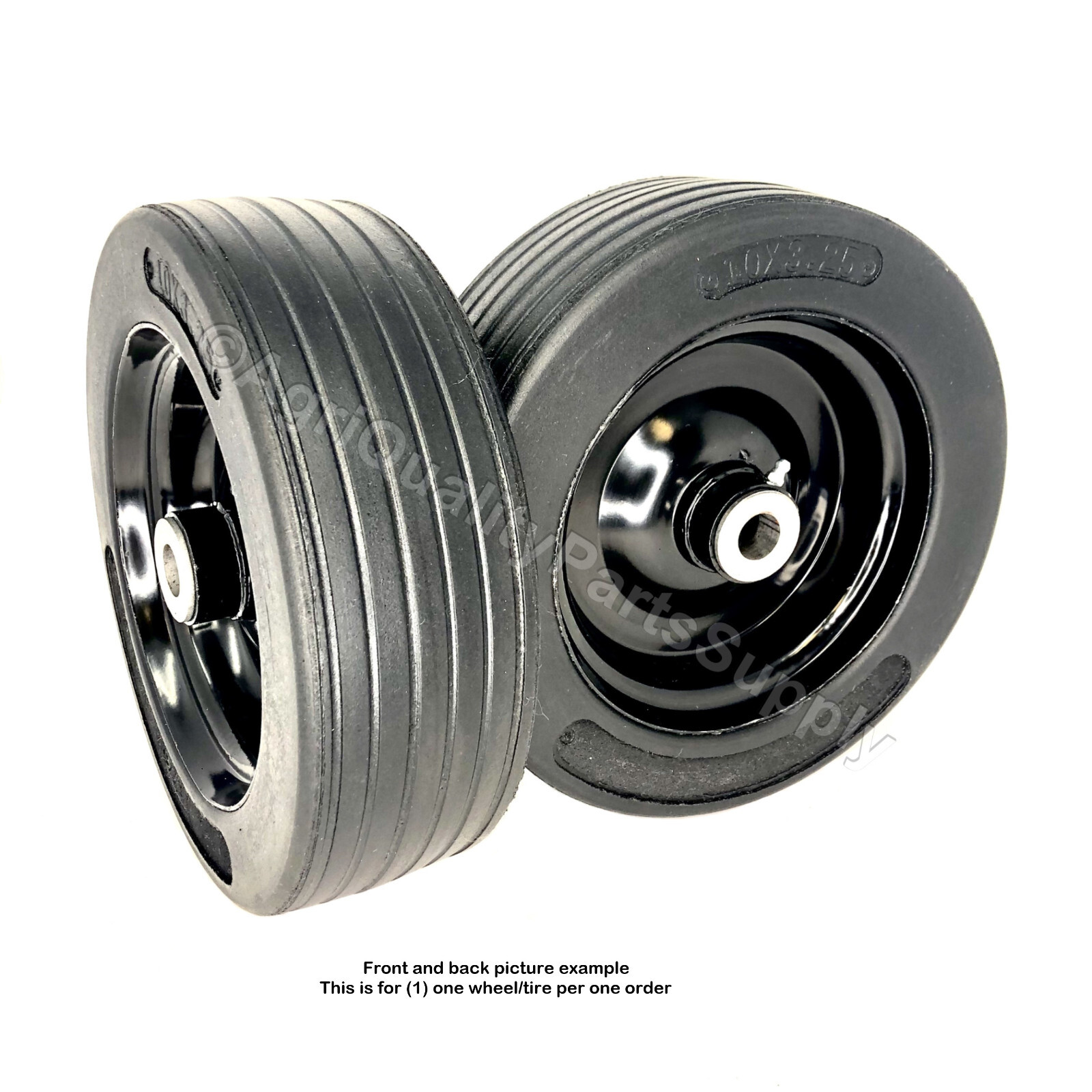 10" x 3.25"  Solid Finish Mower One(1) Wheel/Tire BUSH HOG 87750 NEW Replacement