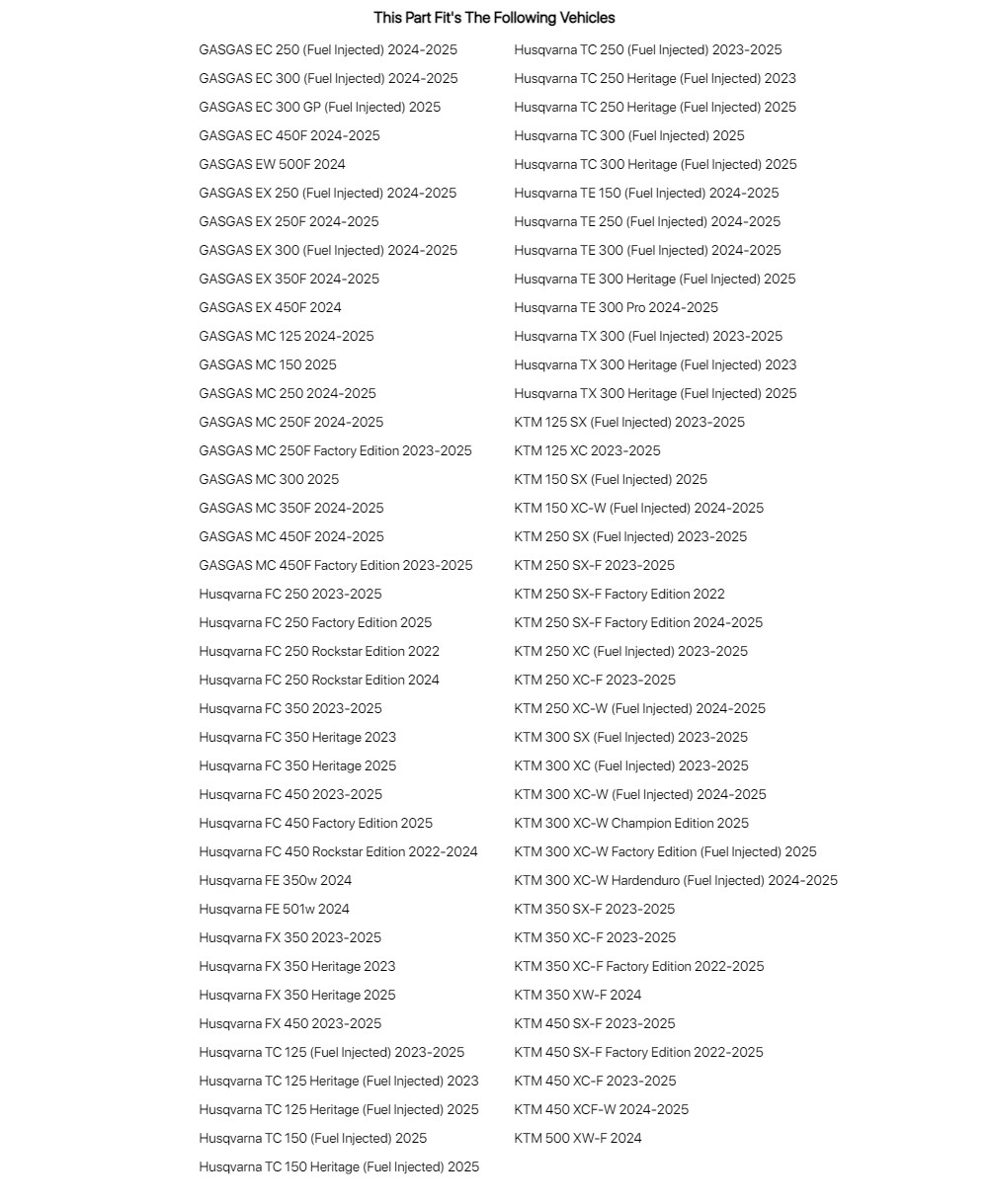 Tusk Billet Kickstand Black For KTM 150 SX (Fuel Injected) 2025