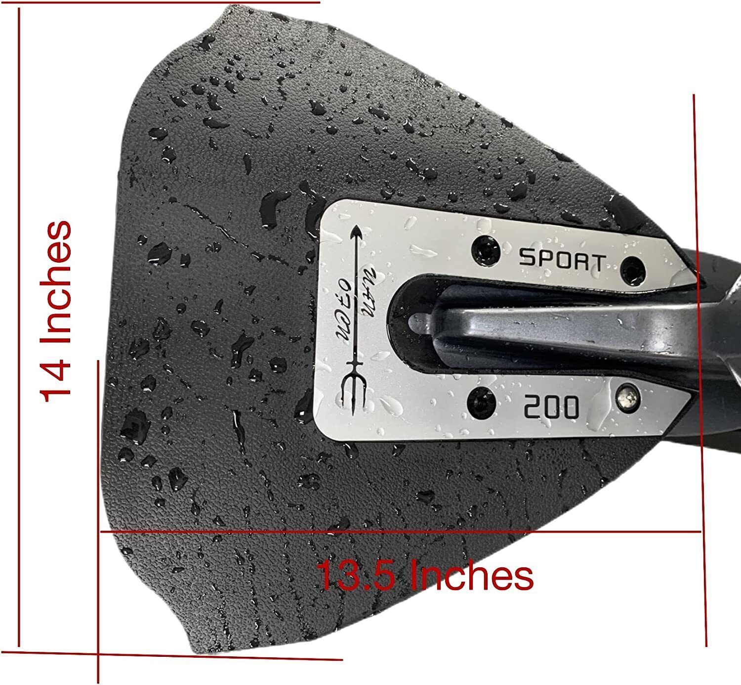 Whale Tail Hydrofoil Stabilizer for Boat Outboard 8-75 HP Motors Drive w/ Bolts