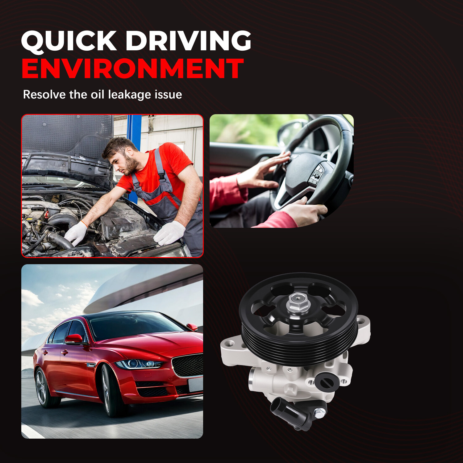 21-5456 Power Steering Pump w/ Pulley for 2006-2011 Honda Civic 1.8L 56110RNAA01