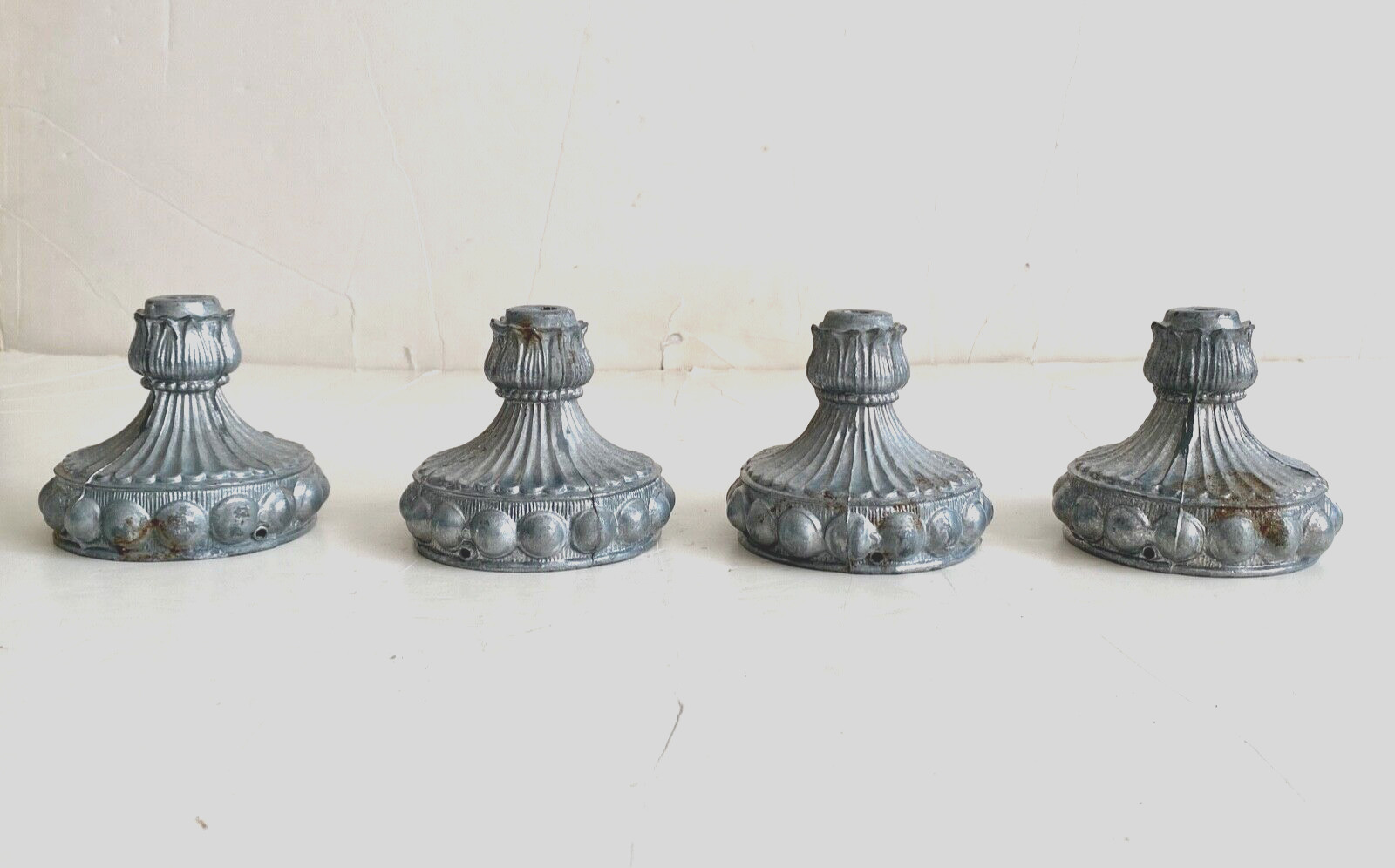 Vintage Cast Metal Hanging Lamp Shade Holder Canopy Fitter Ceiling Light Fixture