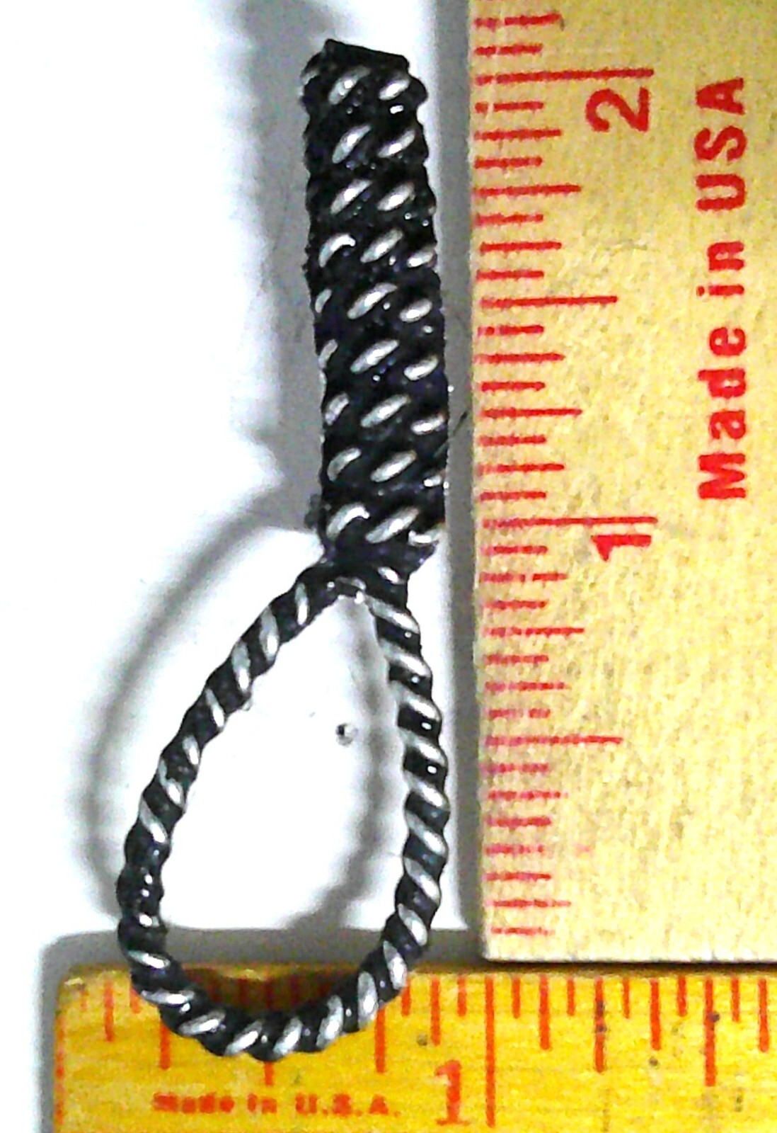 hangman noose pin vintage collectible old biker vest pinback Western memorabilia
