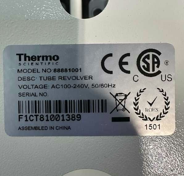 Thermo Scientific 88881001 Tube Revolver Rotator