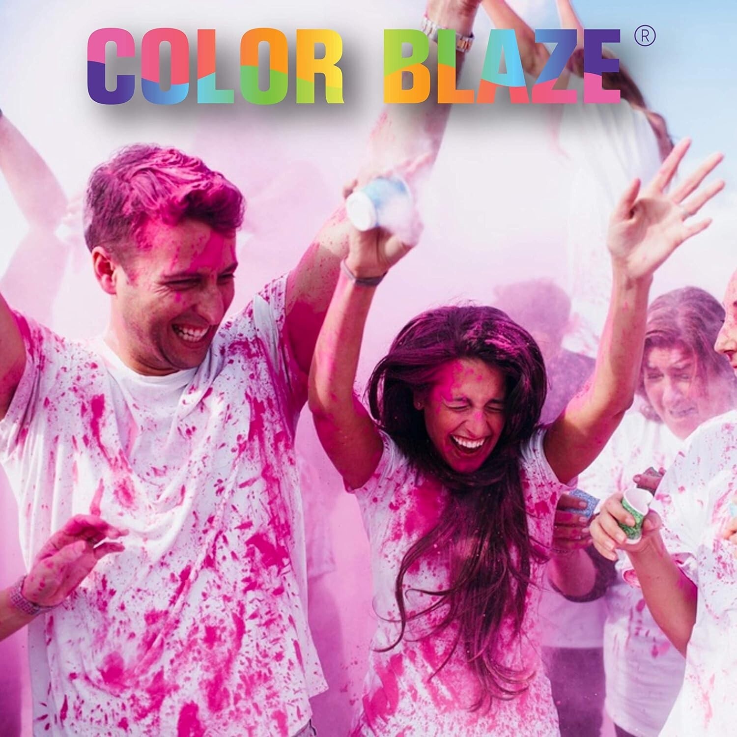 Color Blaze Gender Reveal Powder Packets - Blue - Set of 10, Baby Party, Boy