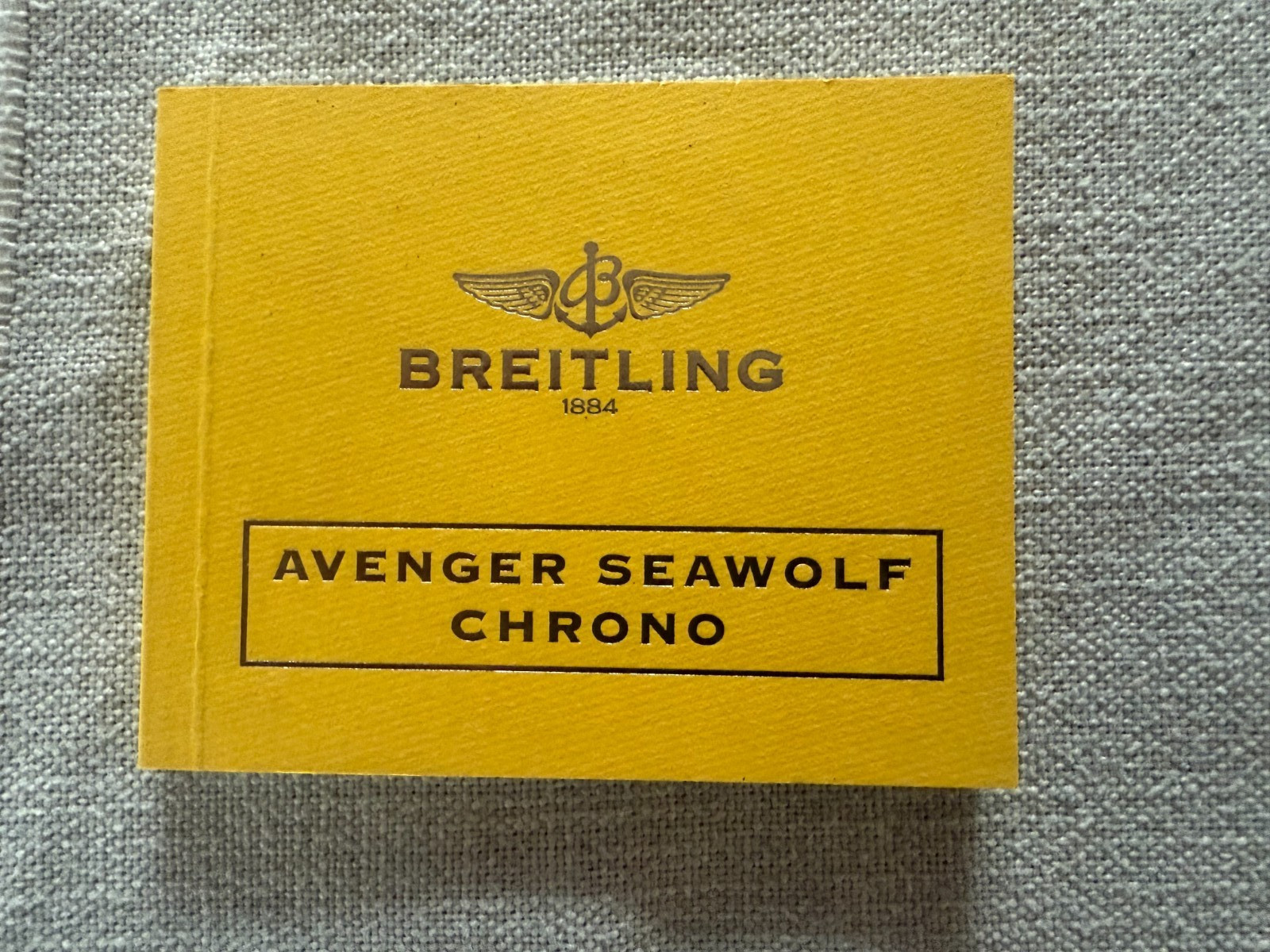 Breitling Avenger Seawolf Chrono Booklet Manual