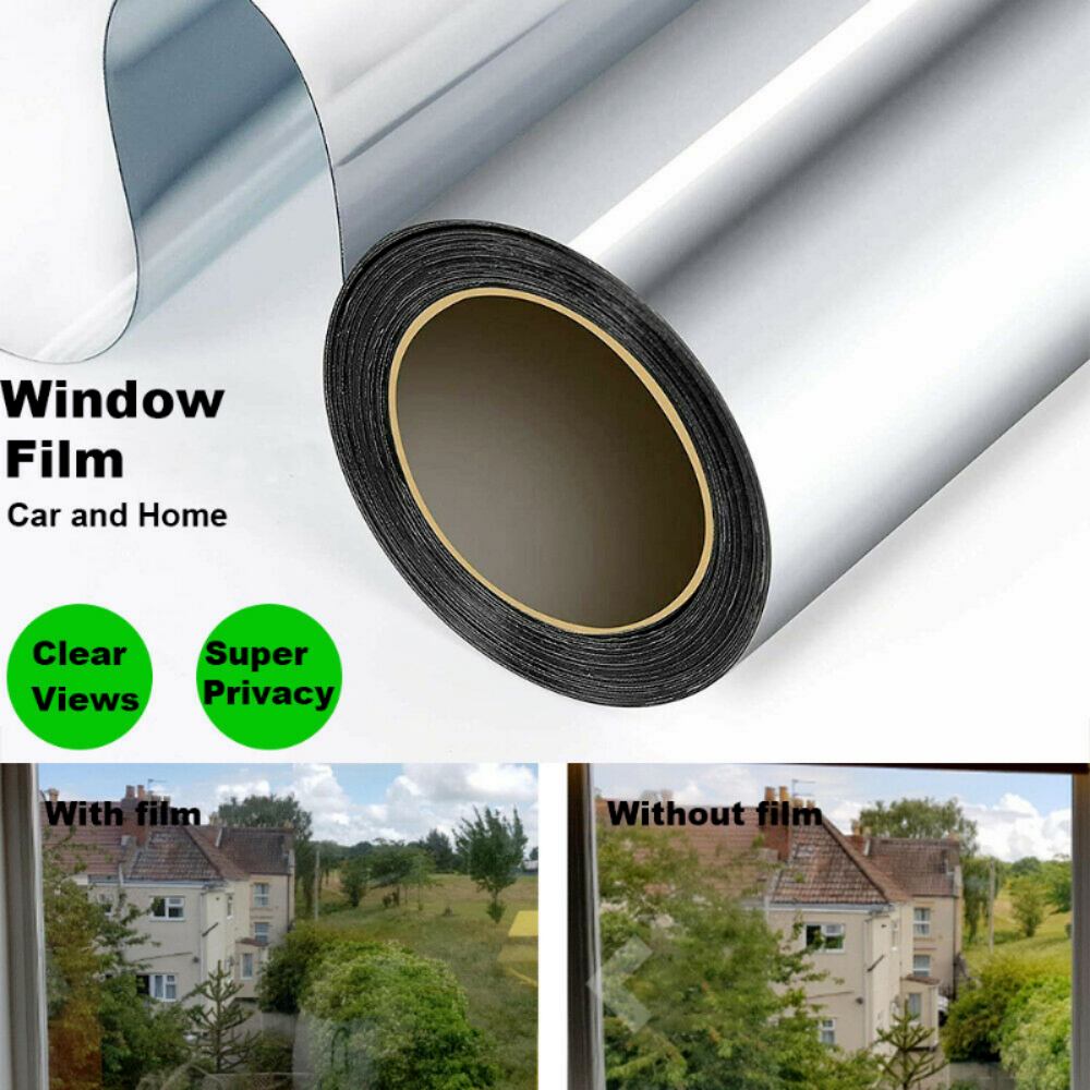 Rabbitgoo One Way Mirror Window Film Privacy Heat UV Reflective Control Tint