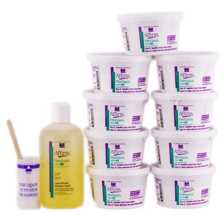 Avlon Affirm Fiberguard Sensitive Scalp Relaxer 9 Application Kit