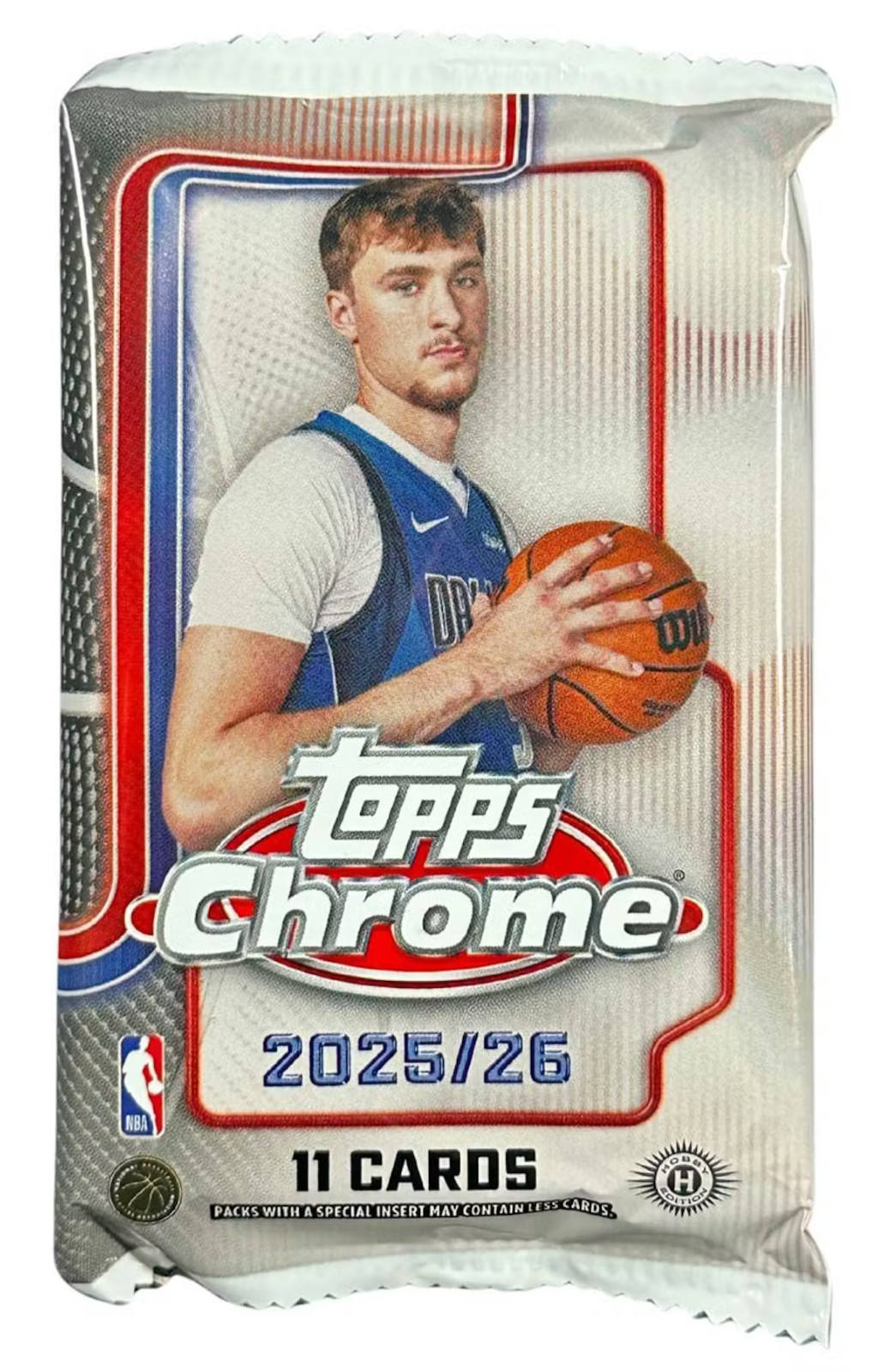 1x Hobby Jumbo Pack from 2025/26 Topps Chrome Basketball