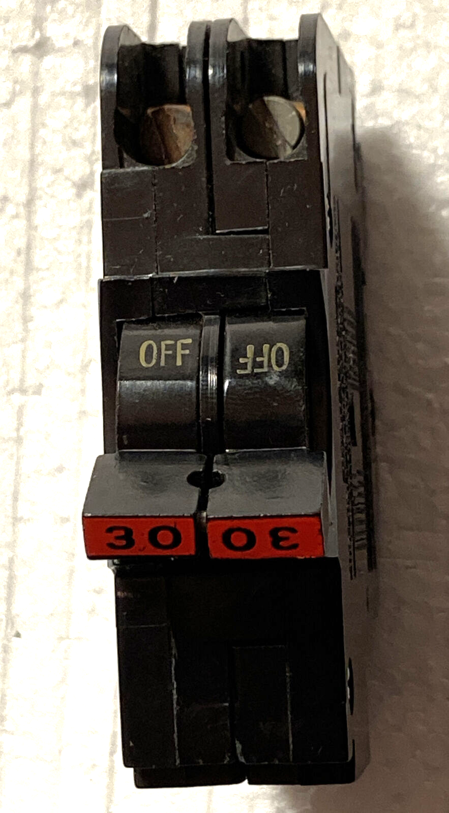 FPE Federal Pacific 30 Amp 2 Pole NC230 Stab-Lok Breaker Mini THIN NC red handle