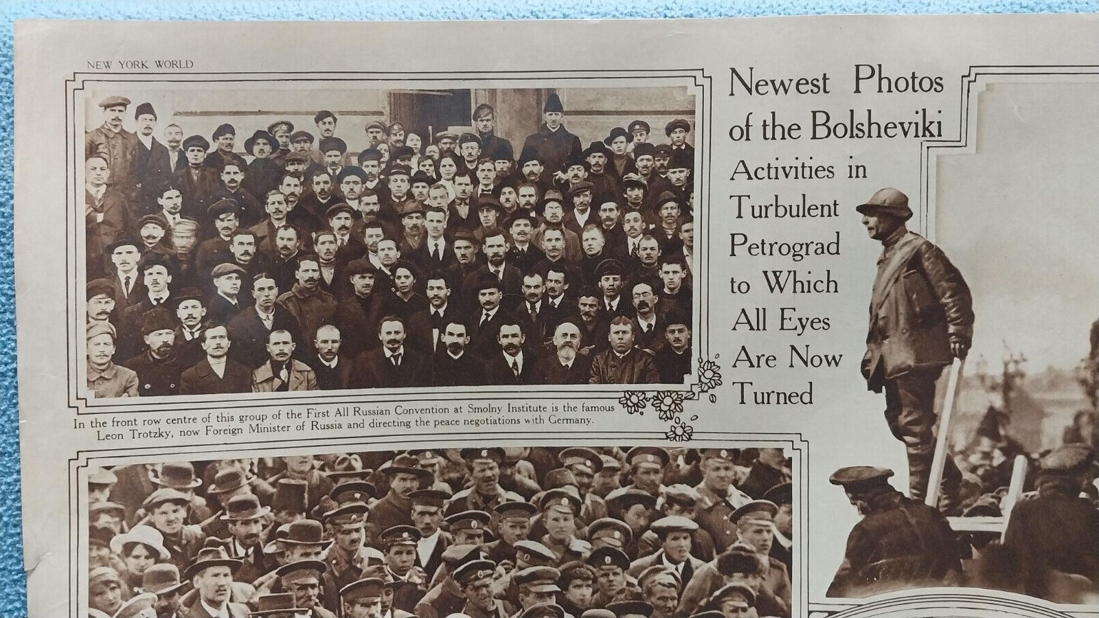 1/27/1918 NEW YORK WORLD PICTURE SECTION WW1 German Uboat & "Catalonia" of Spain