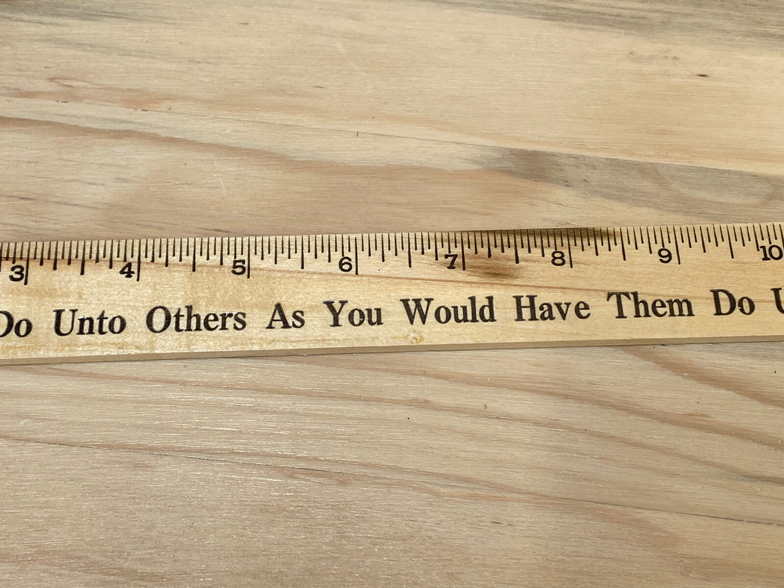 Vintage Coca Cola Wood Ruler "Do Unto Others As You Would Have Them Do Unto You"