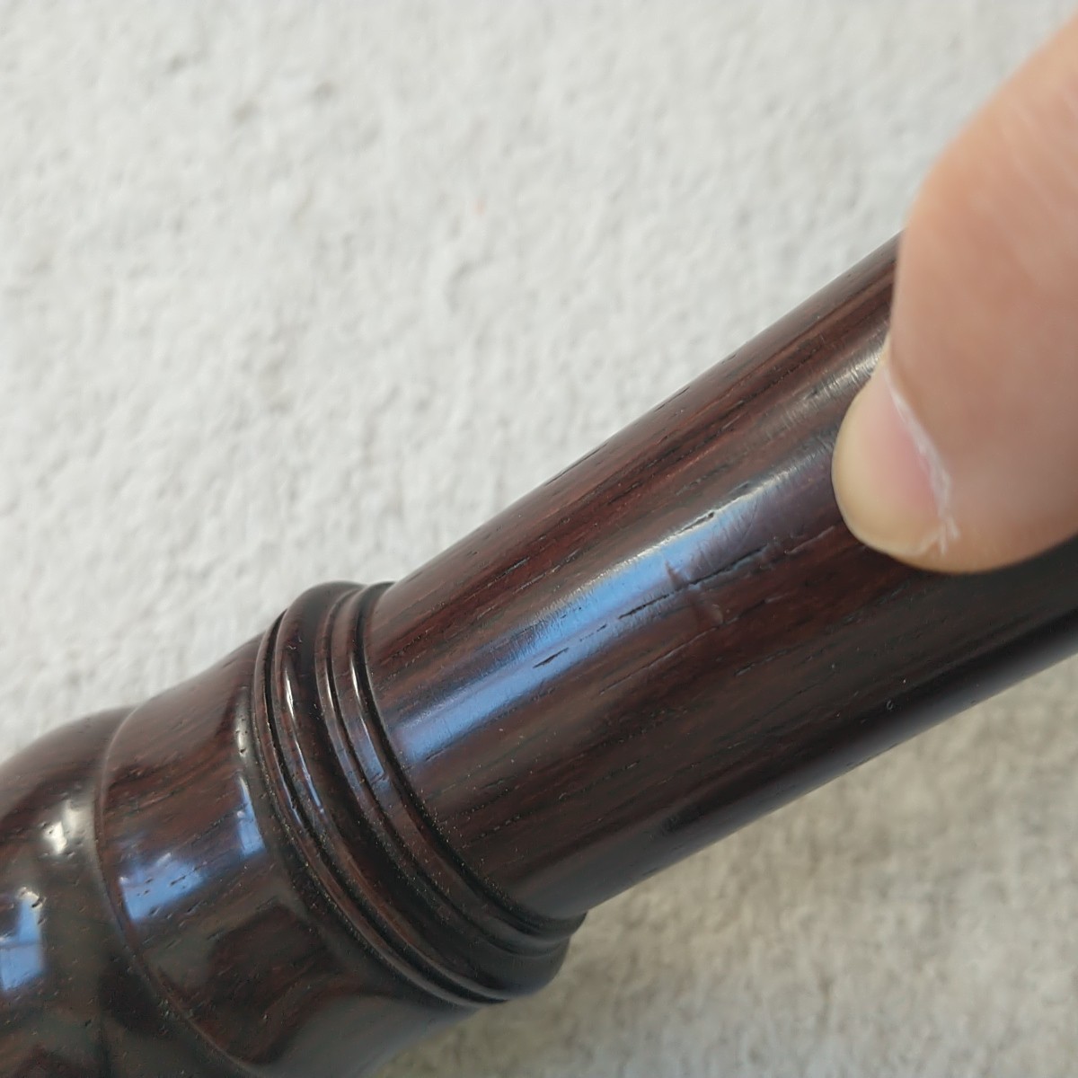 Vtg Brero Suisse Wood Alto Recorder Blockflute Dark Brown Bag Cleaner 90s 18.5"