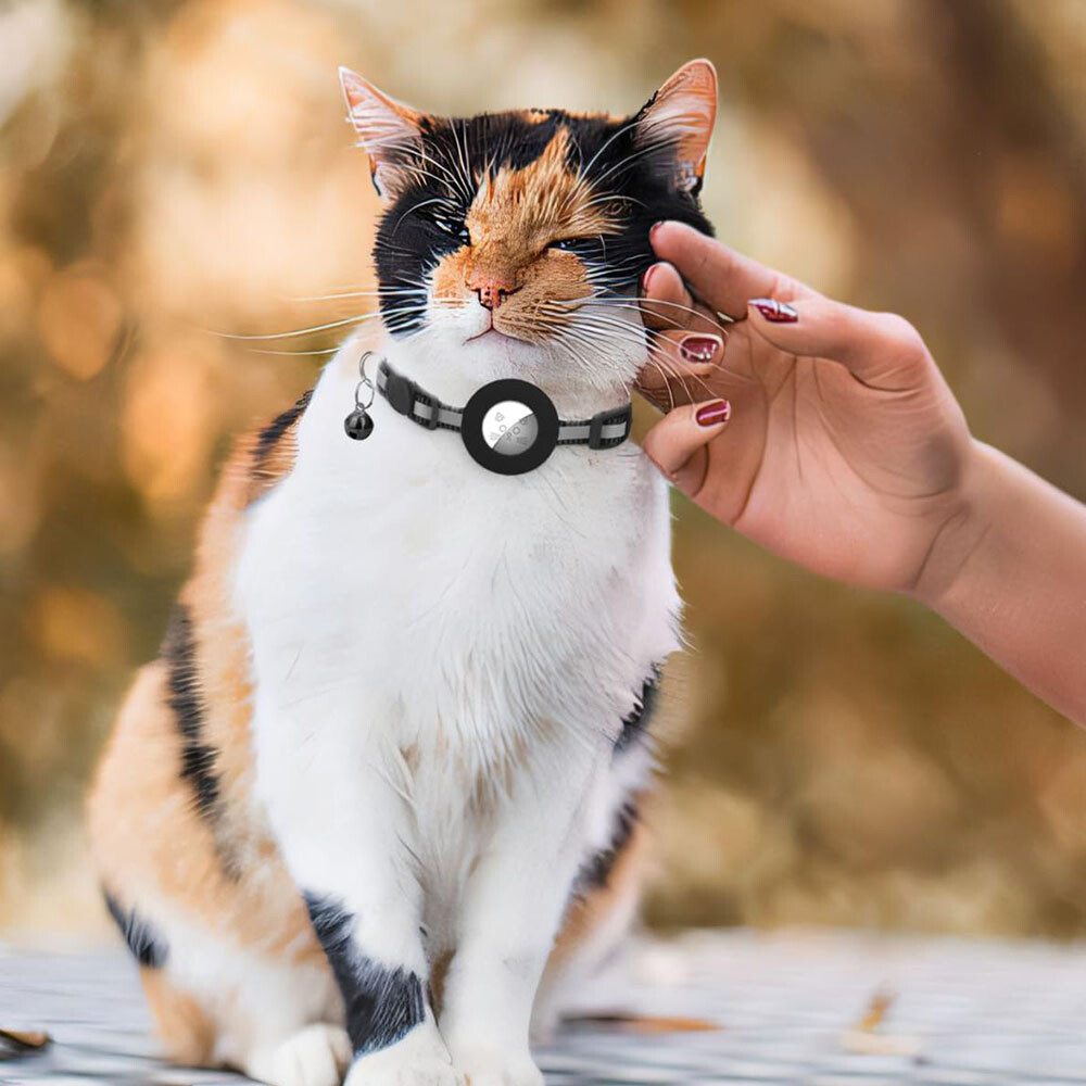 Airtag Cat Collar Breakaway Reflective Kitten For Apple Air Tag Holder Case Pet