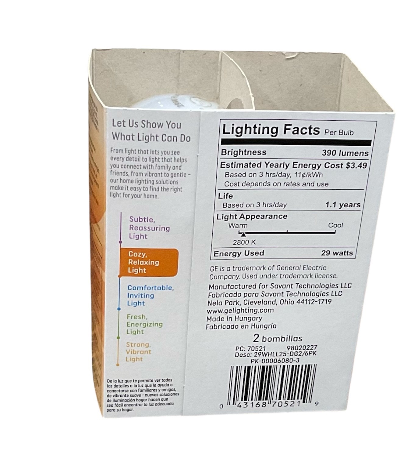 GE “Longer-Life” Soft White - 40 W ( 2 BULBS )