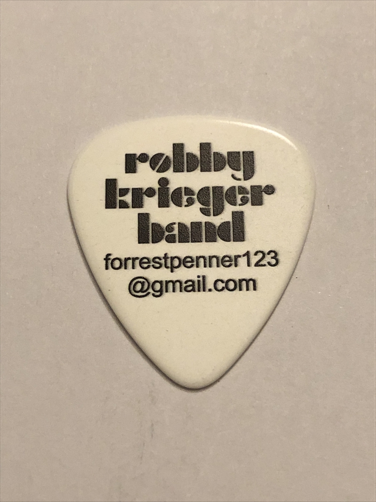 The Doors Robbie Krieger Band 2022 Tour Guitar Pick Forrest Penner
