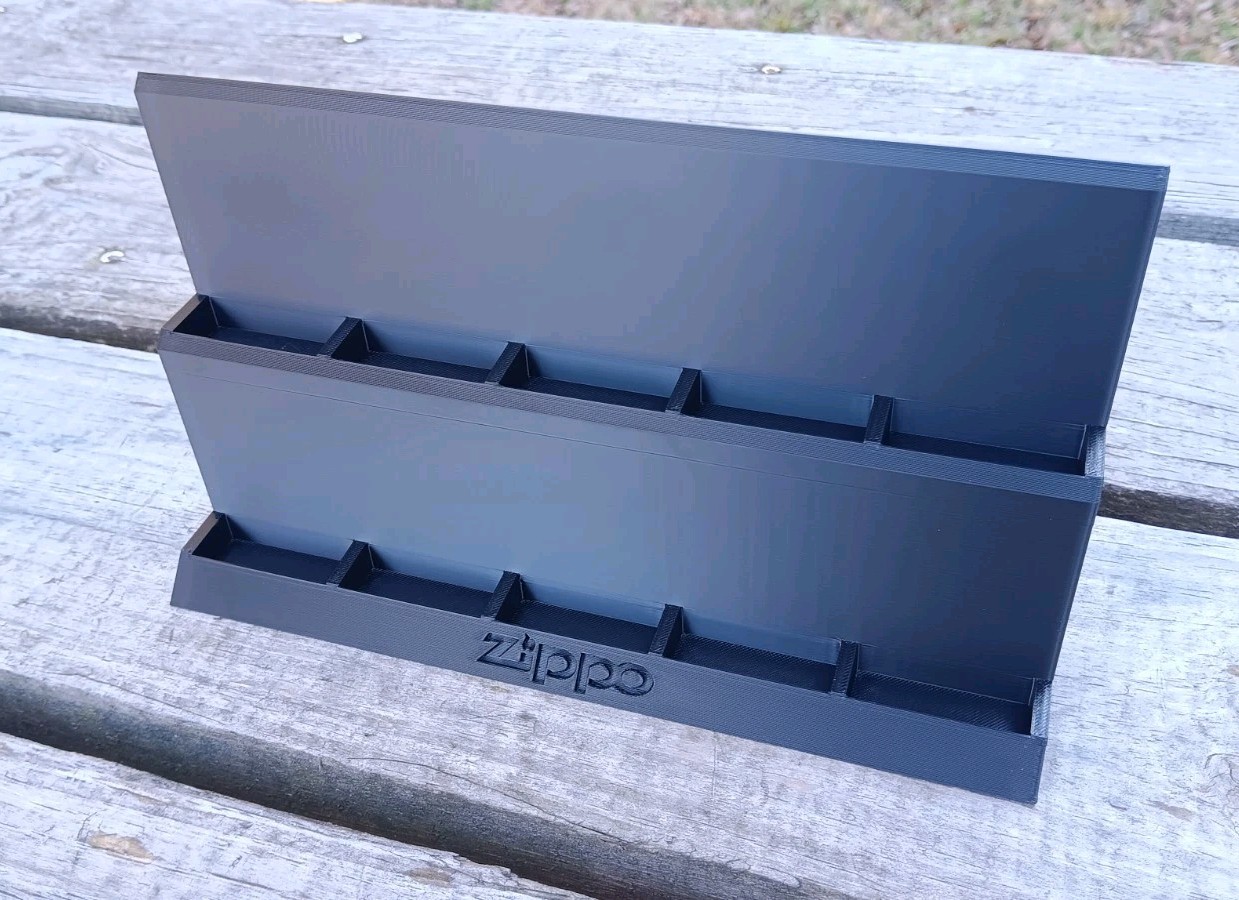 Zippo Lighter Display Stand - Holds 10 Lighters