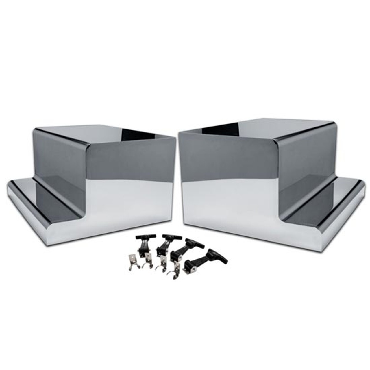 CSM Heavy Duty Stainless Steel Tool Box & Battery Box Step Covers For Peterbilt