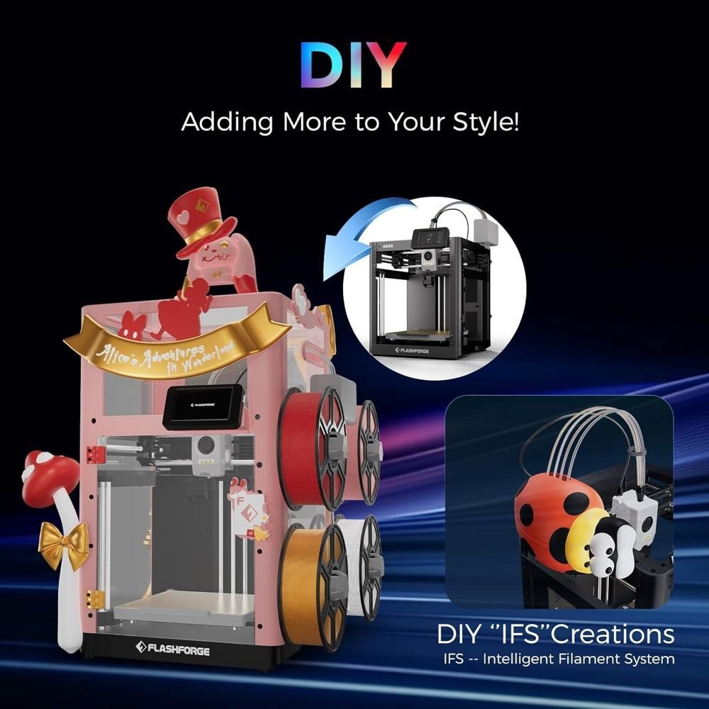 FLASHFORGE 3D Printer Adventurer 5X Core XY High Speed Printing Multi-Color AD5X