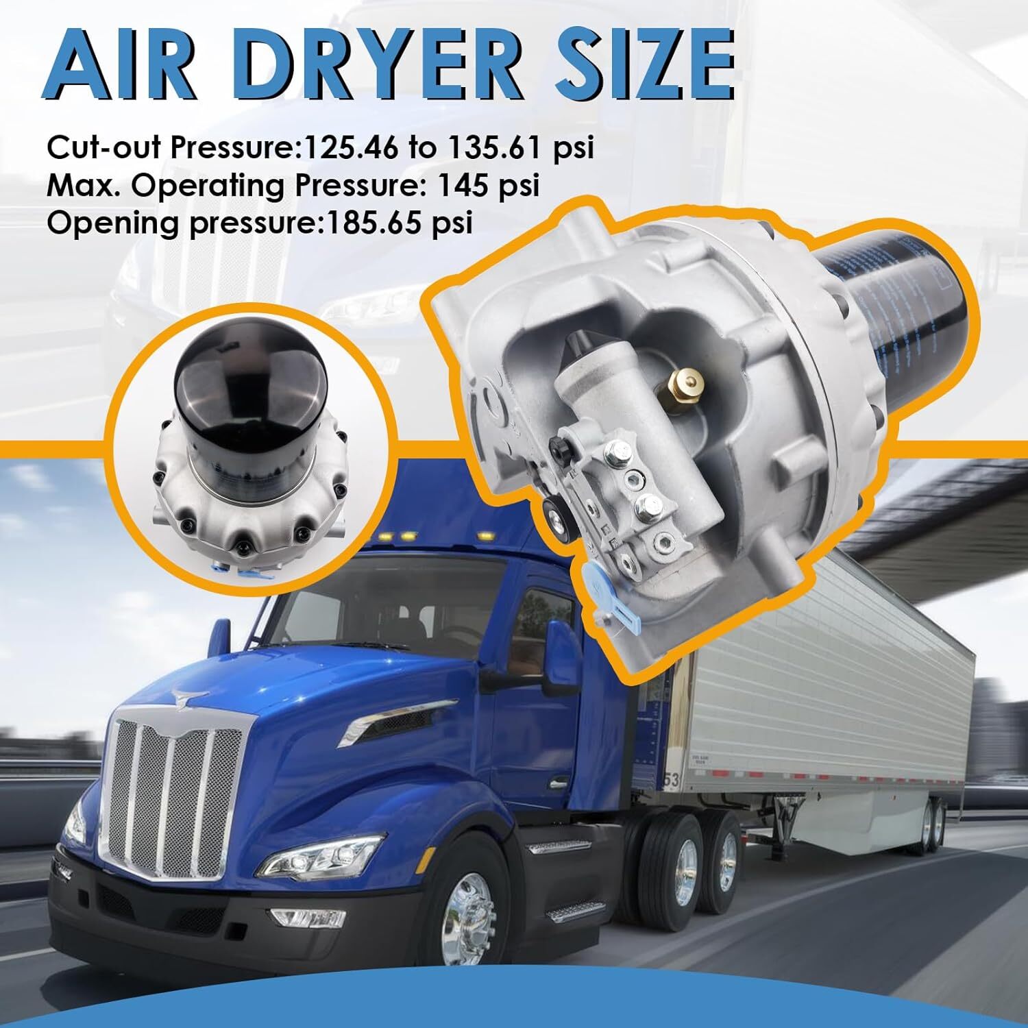 Air Dryer System Saver 1200 Plus Ref: 4324711010, 4324710010 Freightliner