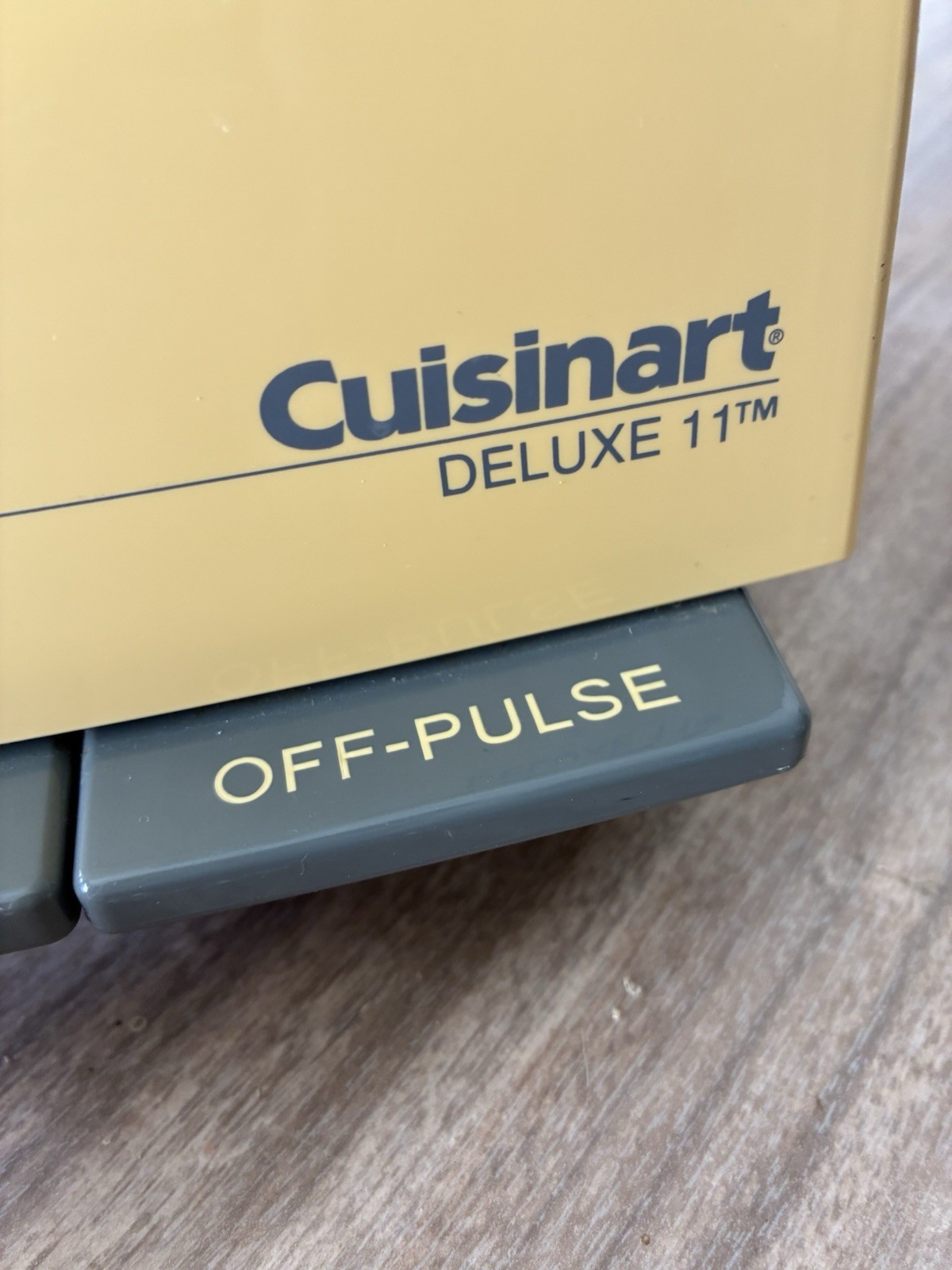 Cuisinart DELUX 11 Food Processor YELLOW Tested Working