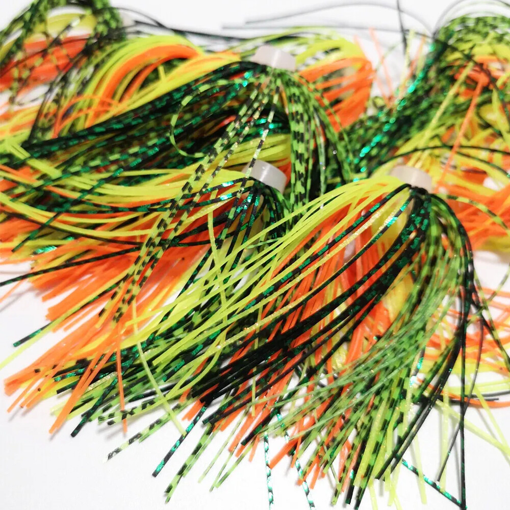 Lot Silicone Skirts Fishing Lure Skirt Replacement For Spinner Jig lures 20/24PC