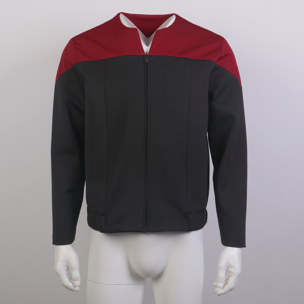 For DSN Commander Gold Blue Uniform Voyager Starfleet Jacket Costume