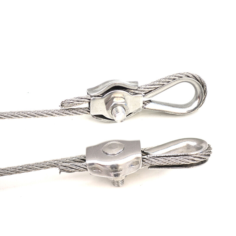 M2-M10 Wire Rope Clamps Cable Caliper Single/Double Clips 316 A4 Stainless Steel
