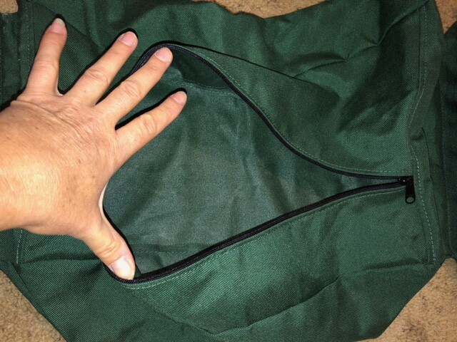 NEW GREEN OR BLUE NYLON CORDURA WESTERN CANTLE SADDLE BAGS 3 COMPARTMENT