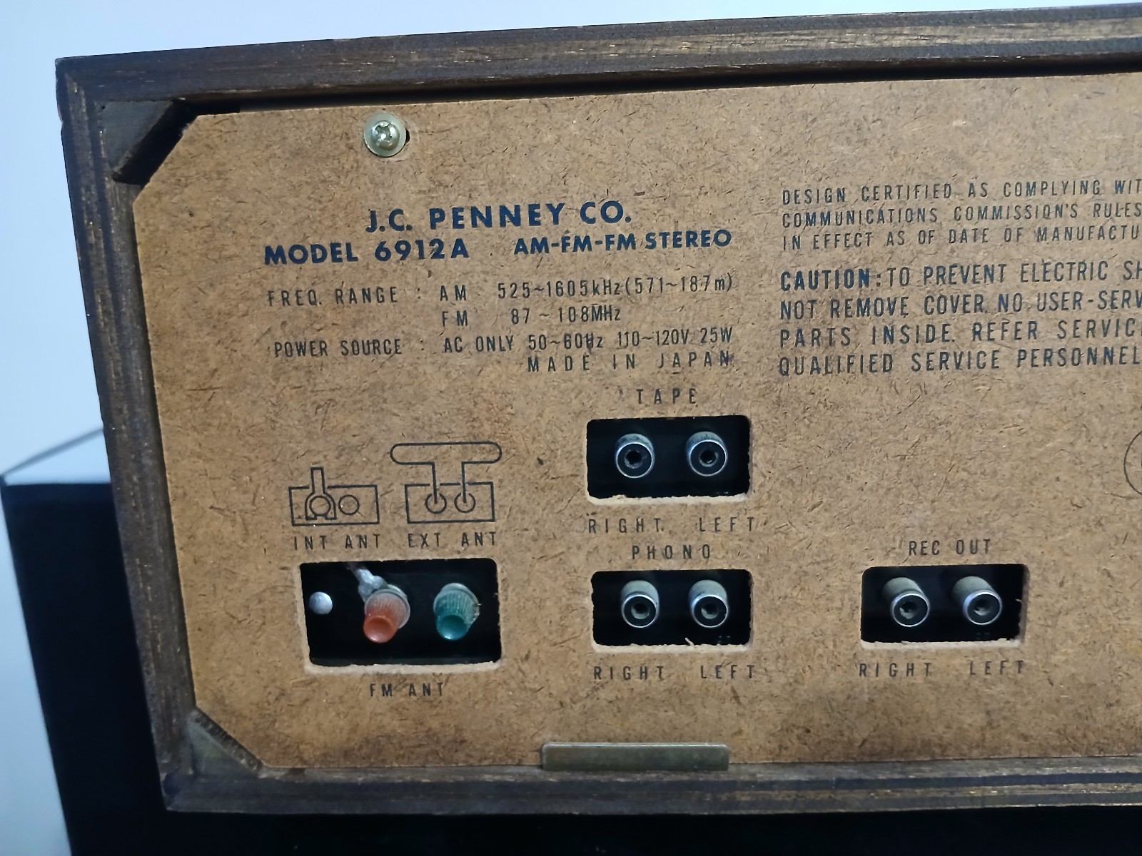 VTG Penncrest 6912A Solid State AM-FM Multiplex Stereo-Free Shippin-Works-S. Vid
