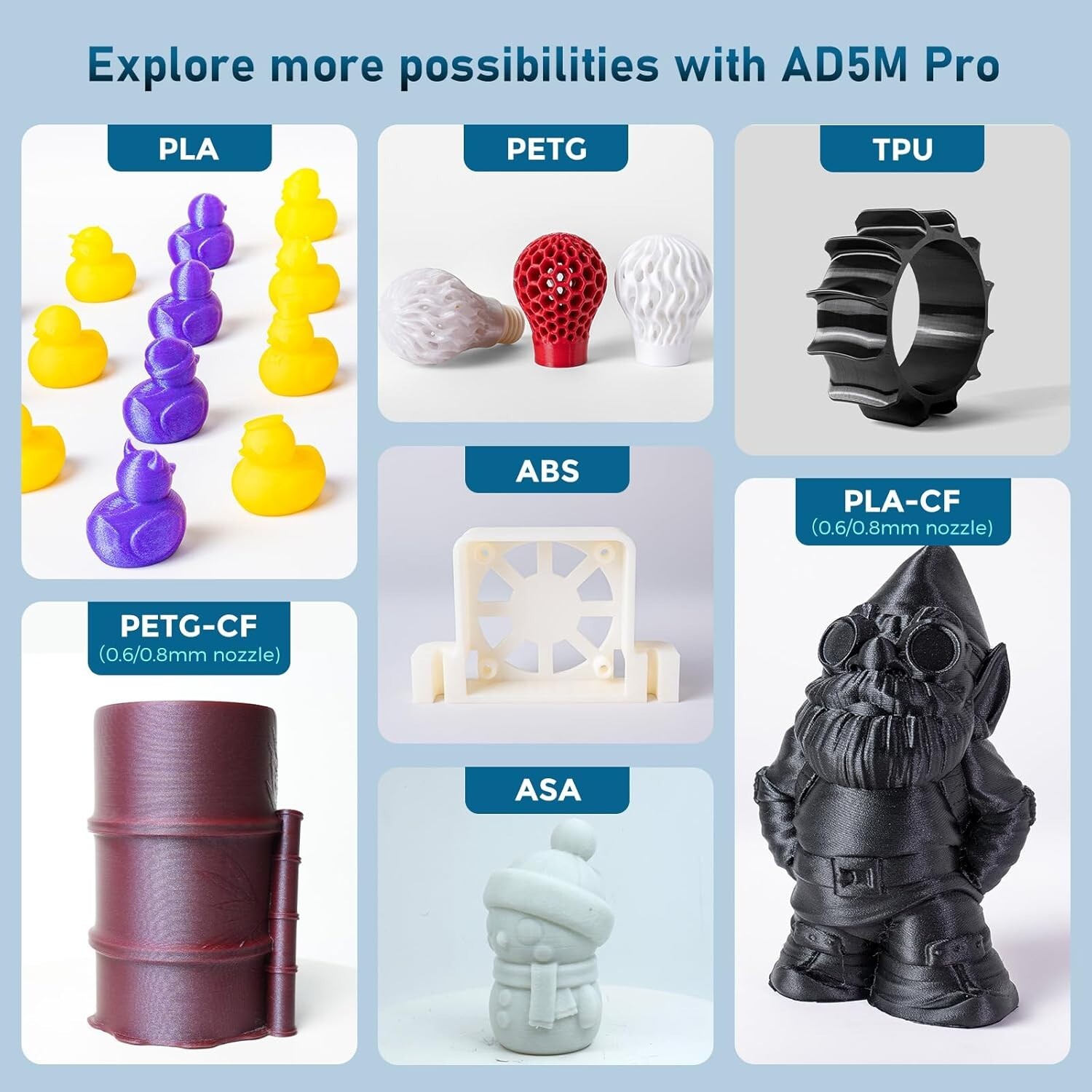 FLASHFORGE Adventurer 5M Pro 3D Printer 600mm/s High-Speed Core XY w/Auto Levele