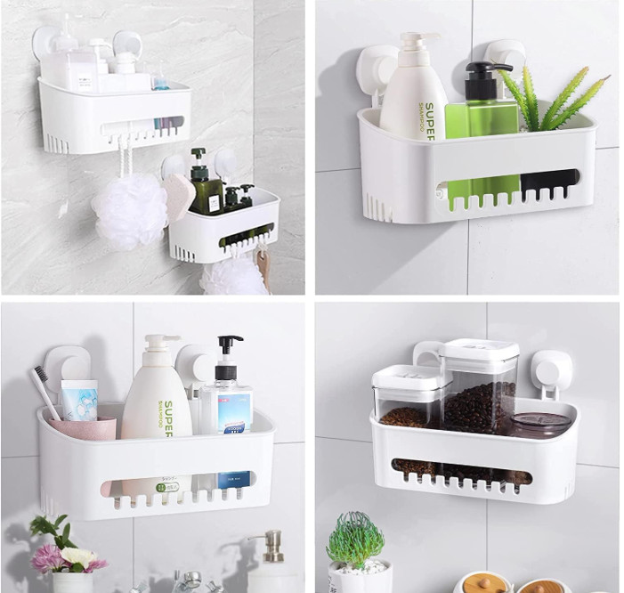 Suction Cup Shower Caddy ,Powerful Organizer Max Hold 22lbs