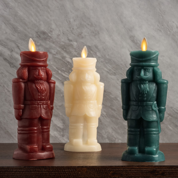 Luminara 8" Flameless Nutcracker Figural