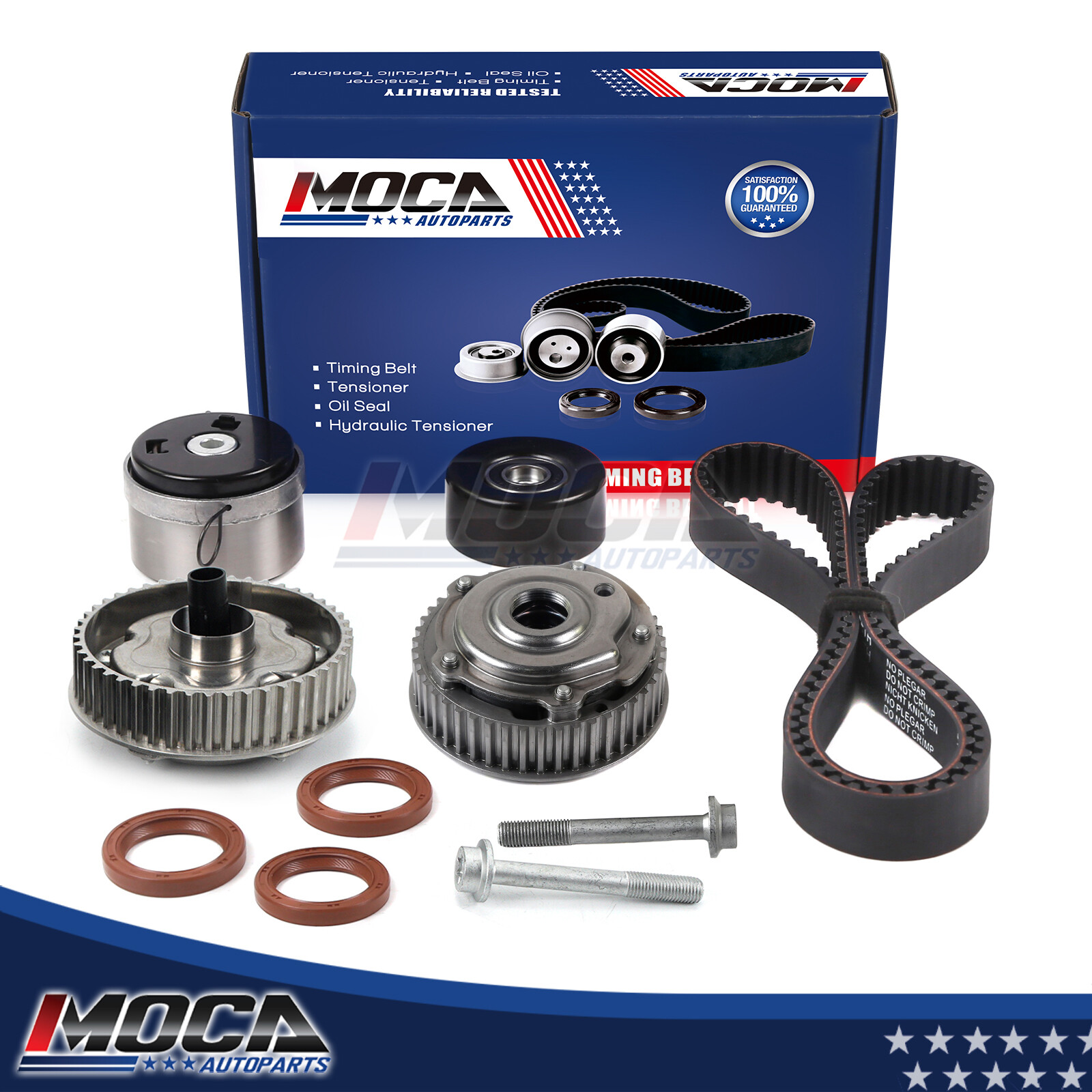 Timing Belt Kit VVT Sprocket for 2010-2018 Chevrolet Sonic Cruze Aveo 1.6L 1.8L