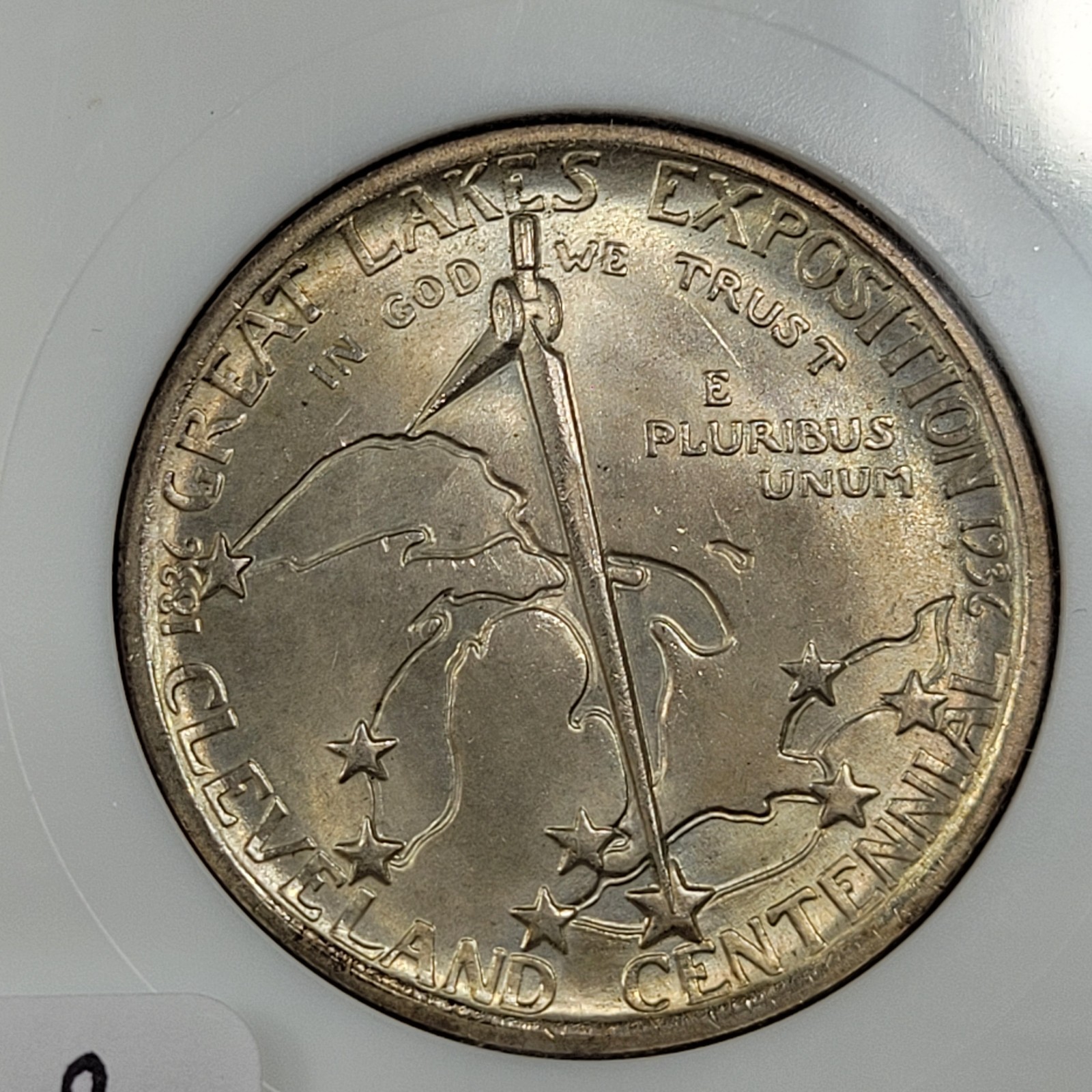 1936 50c CLEVELAND Commemorative Half Dollar NGC MS65 Old Fatty Full Holo *M899