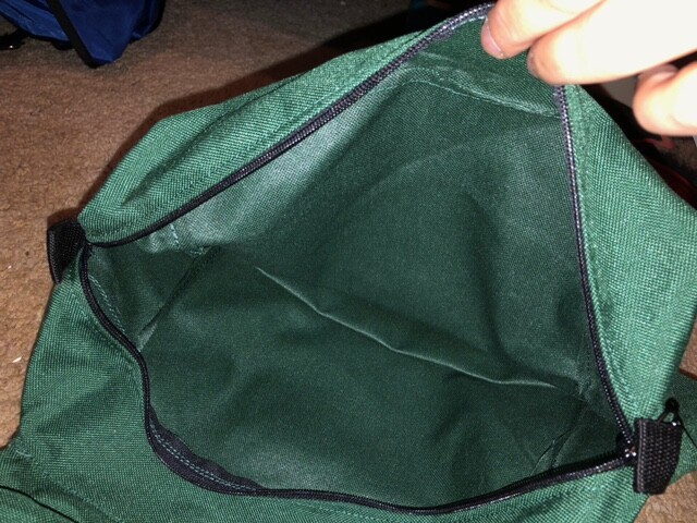 NEW GREEN OR BLUE NYLON CORDURA WESTERN CANTLE SADDLE BAGS 3 COMPARTMENT