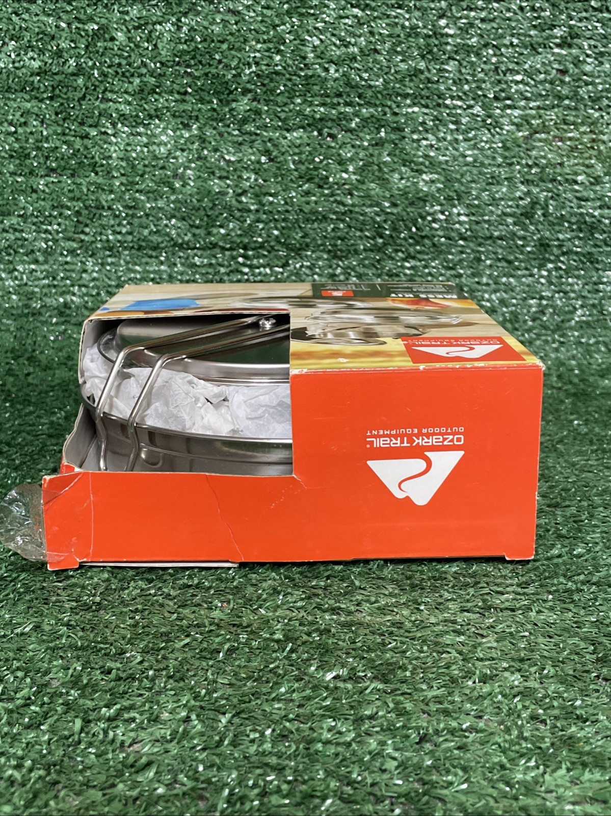 Ozark Trail Stainless Steel 5 Piece Camping Mess Kit Outdoor Cooking Compact